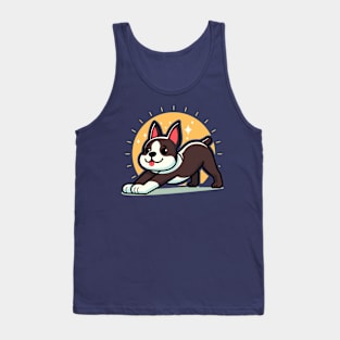 boston terrier greeting stretch Tank Top